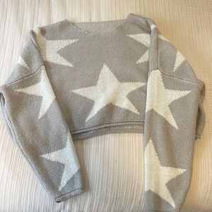 Cropped sweater with stars ⭐️